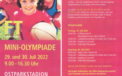 Mini Olympiade 29. und 30. Juli 2022 Ostparkstadion